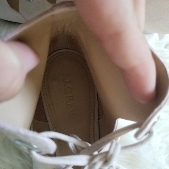 J Crew Pink Laila Lace Up Wedge Sandal 8 - Picture 10 of 10